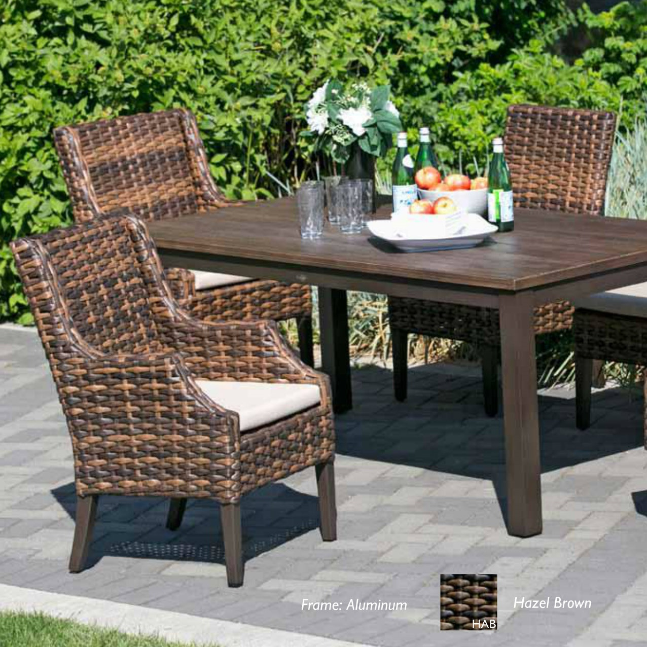 Whidbey Island All Weather Resin Wicker Dining Patio with size 1276 X 1276