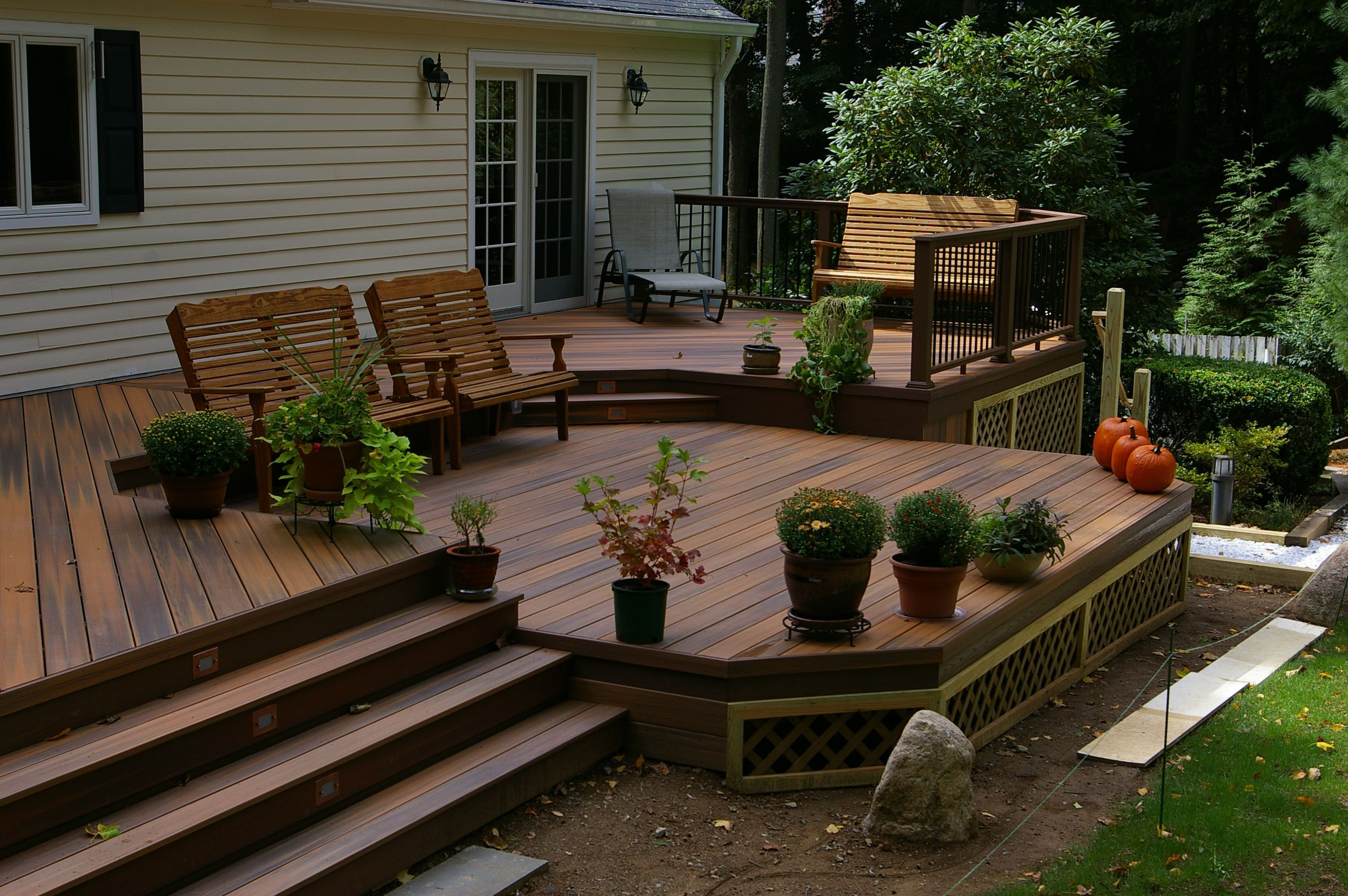 While Homes With Smaller Backyards May Only Need One Deck with proportions 3008 X 2000