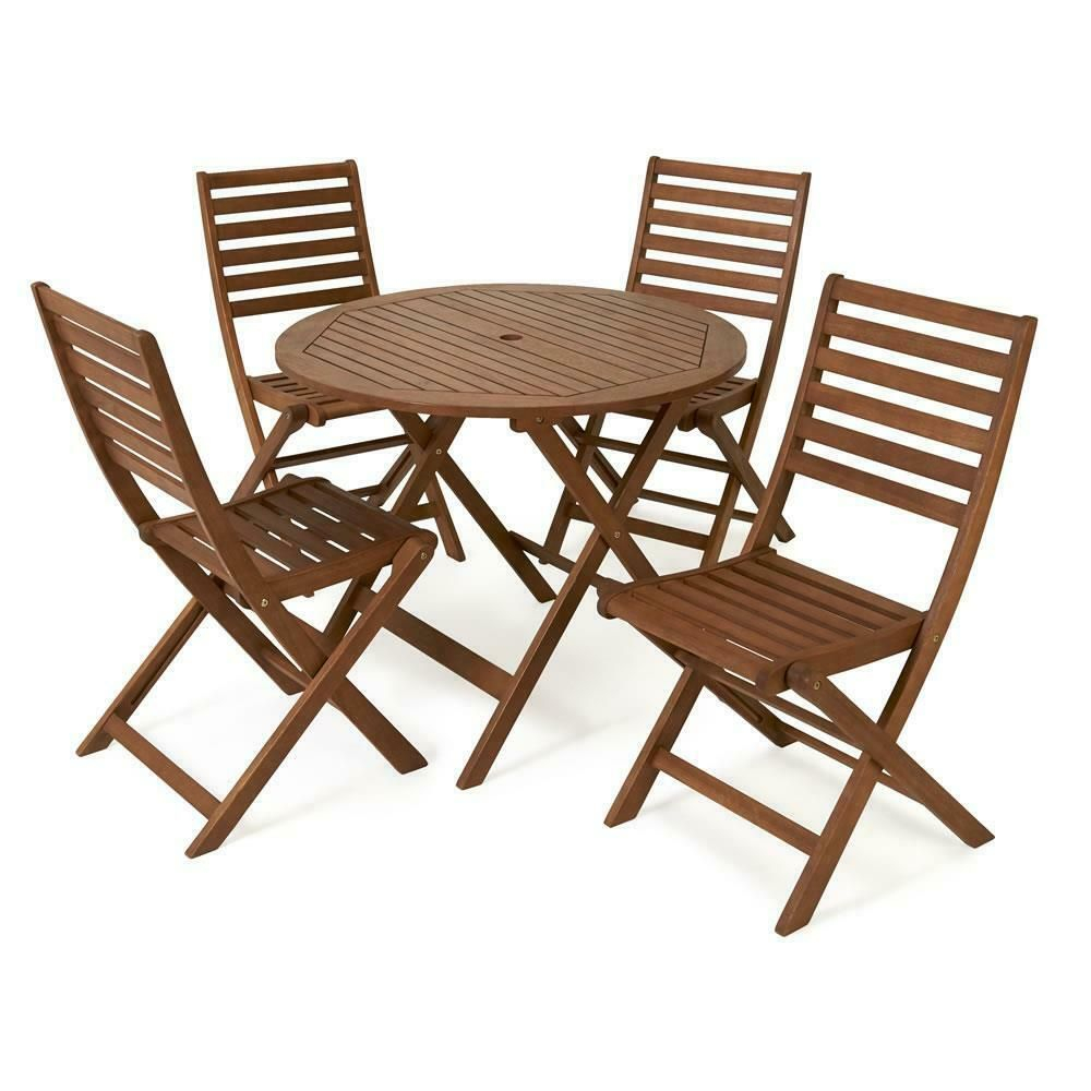 Wilko Wooden Patio Set 4 Seater Garden Furniture Outdoor in sizing 1000 X 1000