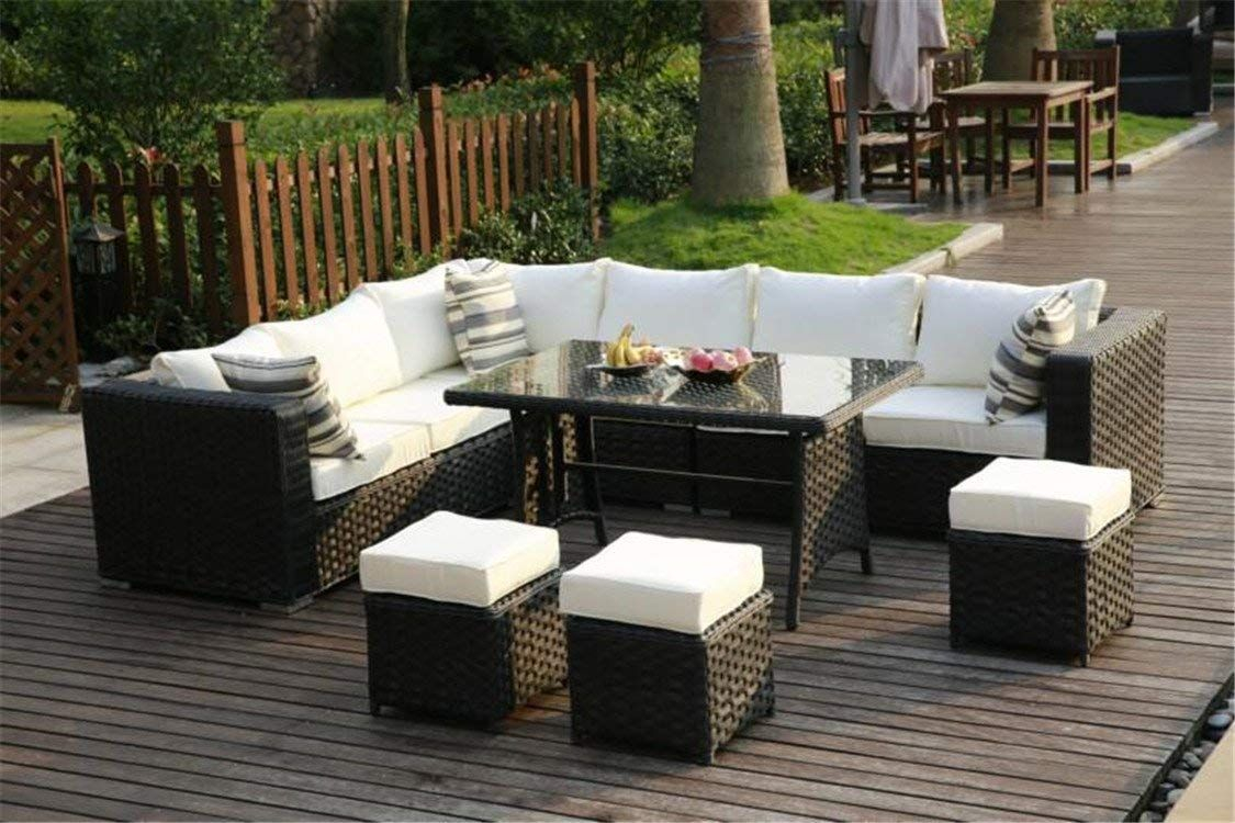 Yakoe 50001r Papaver Range Rattan Garden Furniture 9 Seater for proportions 1125 X 750