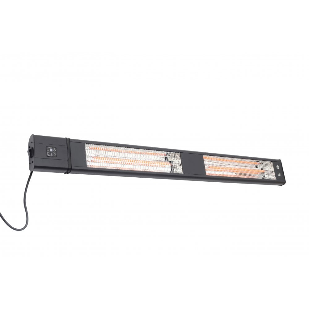 Zr 32301 Glow Infrared Wall Mounted Patio Heater In Black Finish in proportions 1000 X 1000