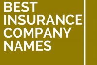 125 Best Insurance Company Names Best Insurance Car regarding sizing 735 X 1102