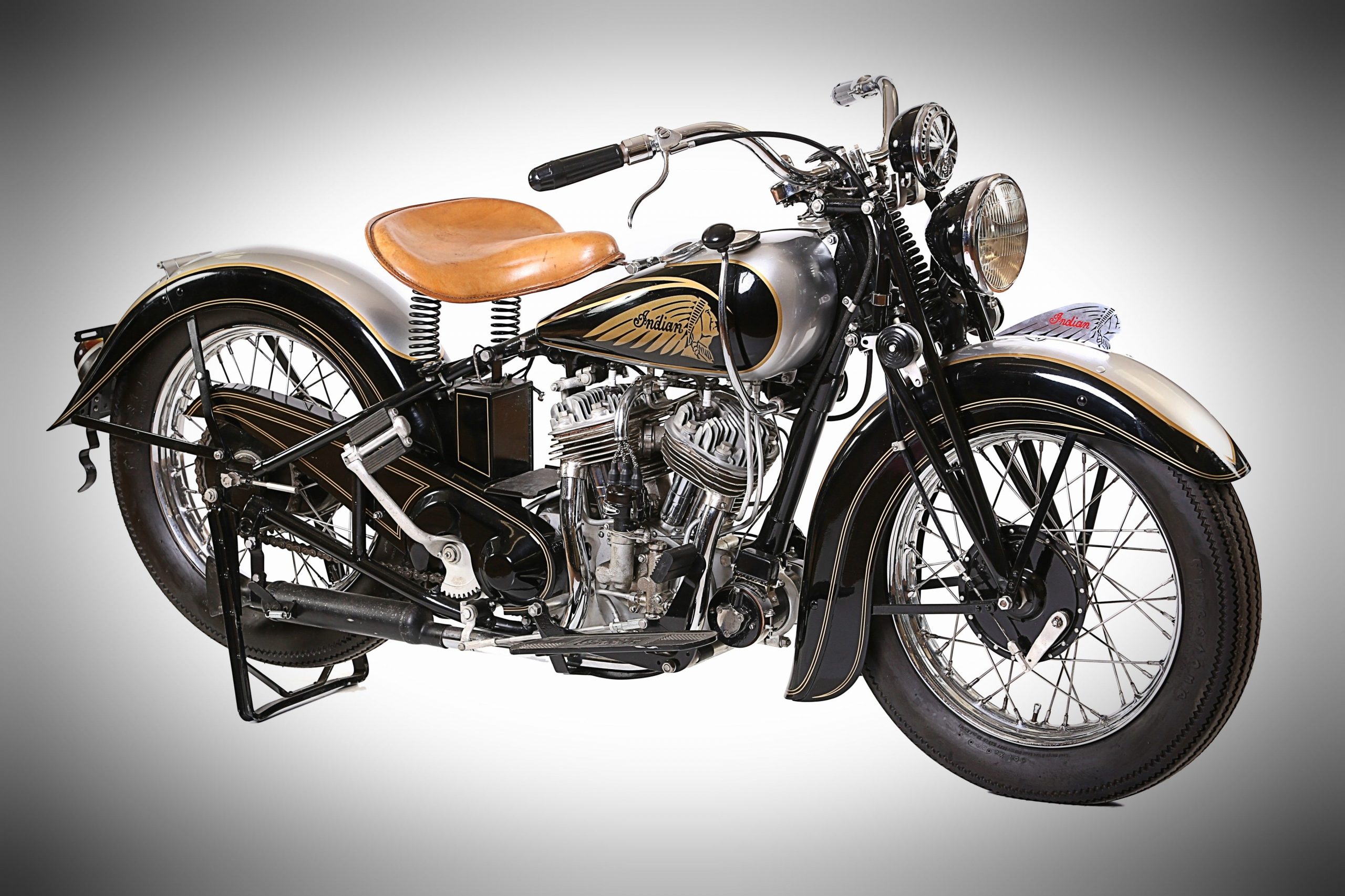 1937 Indian Sports Scout On Display At Classic Motorcycle intended for size 4000 X 2666