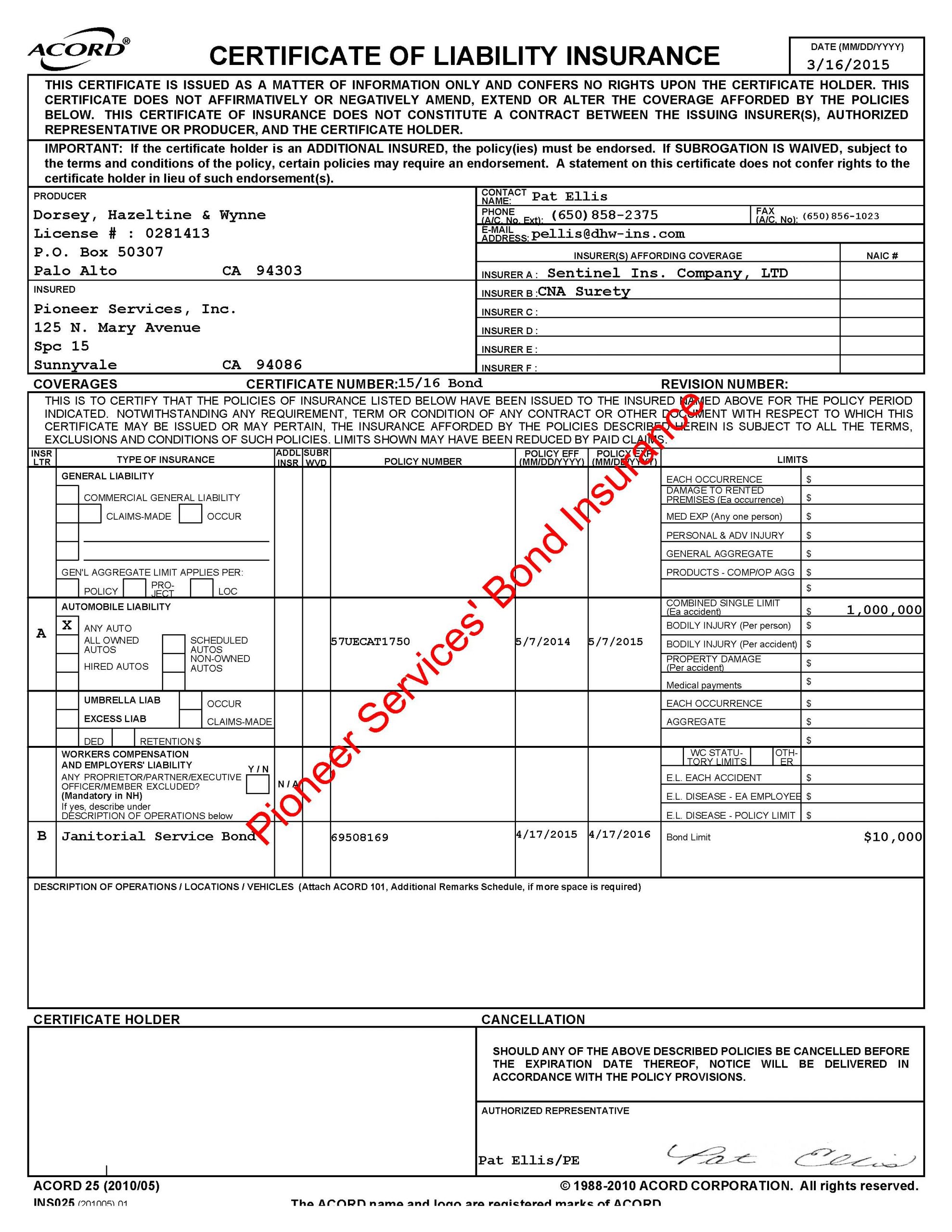 25 New Car Insurance Bond intended for sizing 2550 X 3300