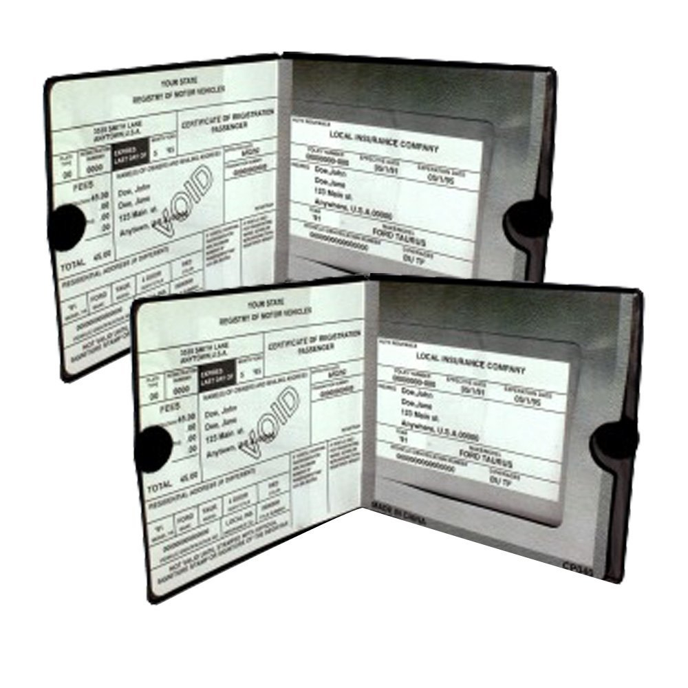 2pc Auto Car Registration Insurance Holder Wallet Vehicle with dimensions 1000 X 1000