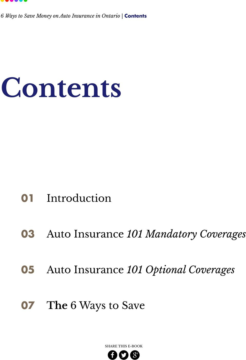 6 Ways To Save Money On Auto Insurance In Ontario Pdf Free within proportions 960 X 1402