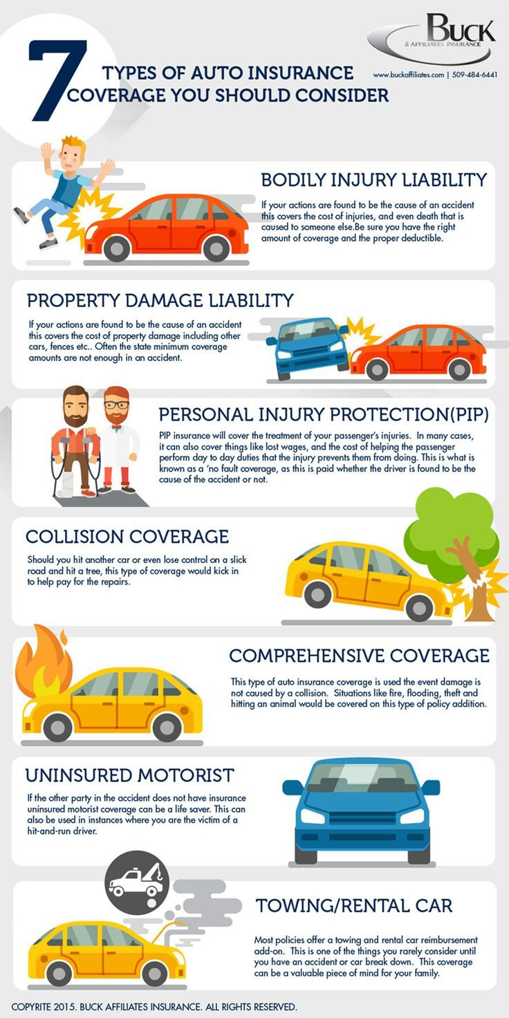 7 Types Of Car Insurance You Should Consider Infographic in dimensions 736 X 1472