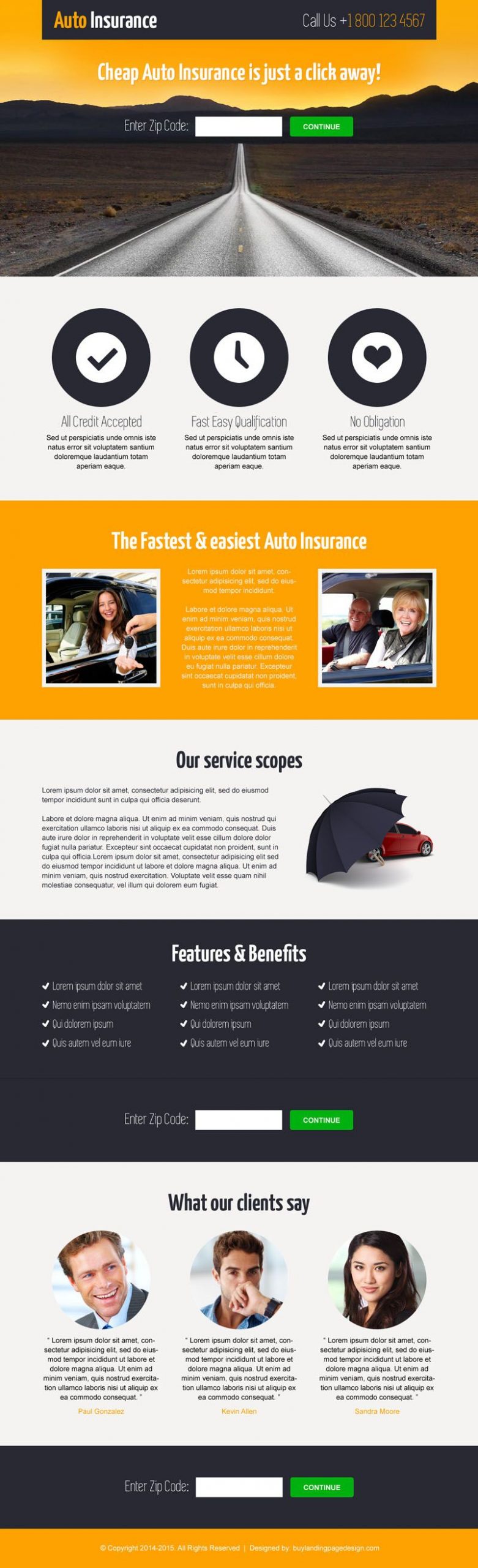 71 Best Auto Insurance Landing Page Design Images In 2020 with regard to proportions 800 X 2621