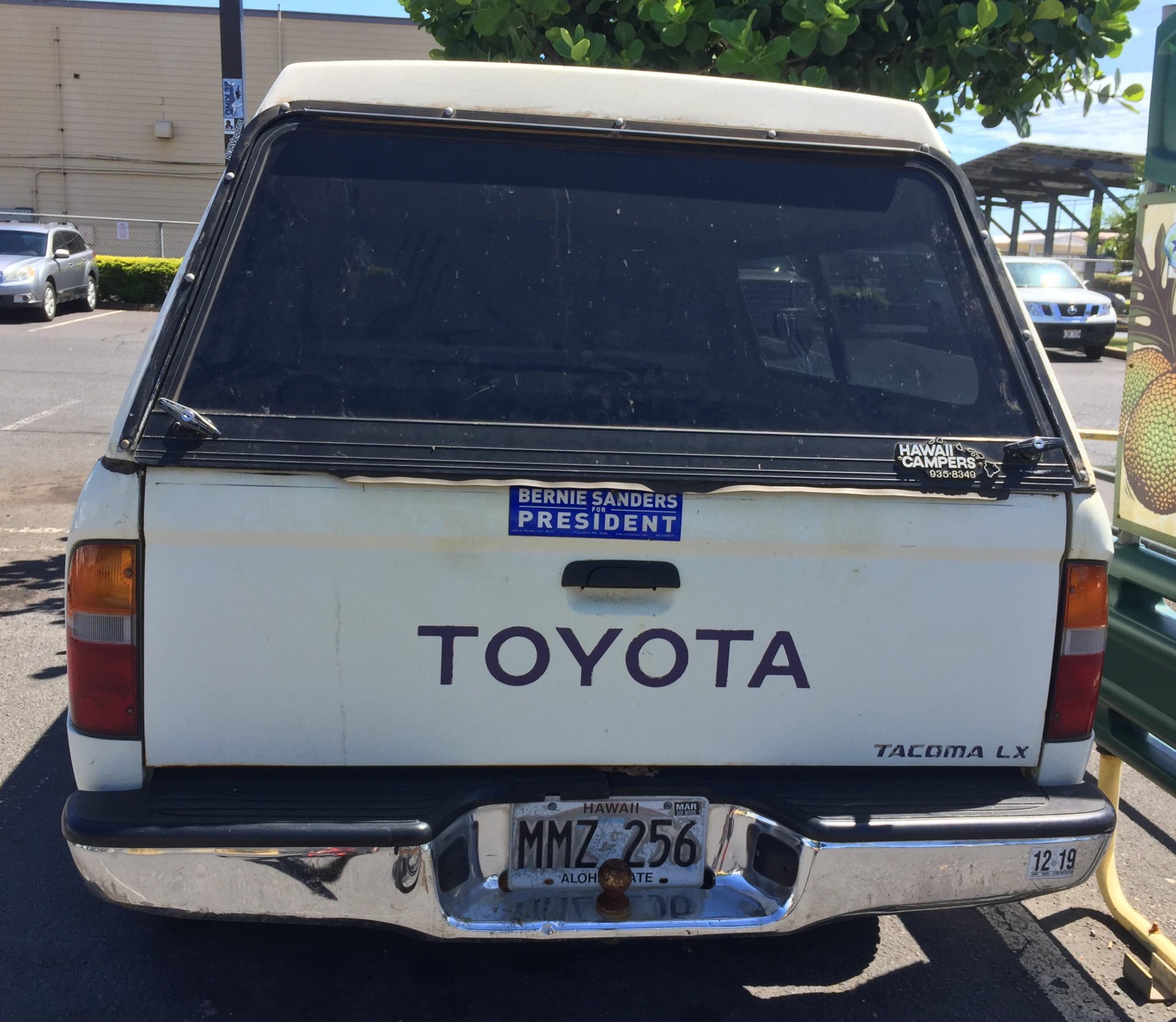 A Bernie Sanders For President Bumper Sticker In Hawaii intended for measurements 2688 X 2336