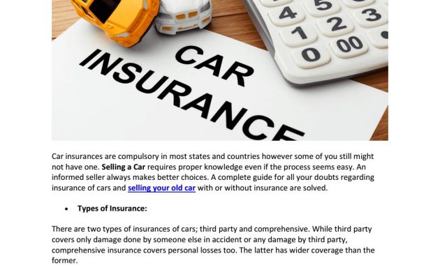 A Complete Guide Risks Of Selling Car Without Insurance pertaining to measurements 1156 X 1496