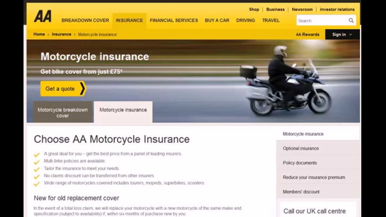 Aa Motorcycle Insurance 0843 850 2006 Contact Phone Number with measurements 1280 X 720