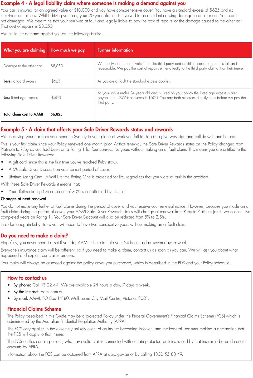 Aami Comprehensive Car Insurance Premium Excesses intended for size 960 X 1432