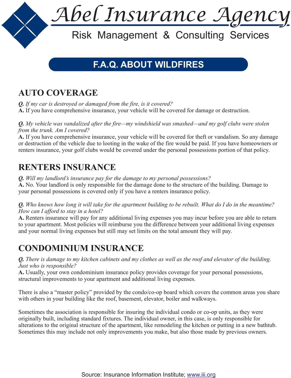 Abel Insurance Agency Pdf Free Download with dimensions 960 X 1247