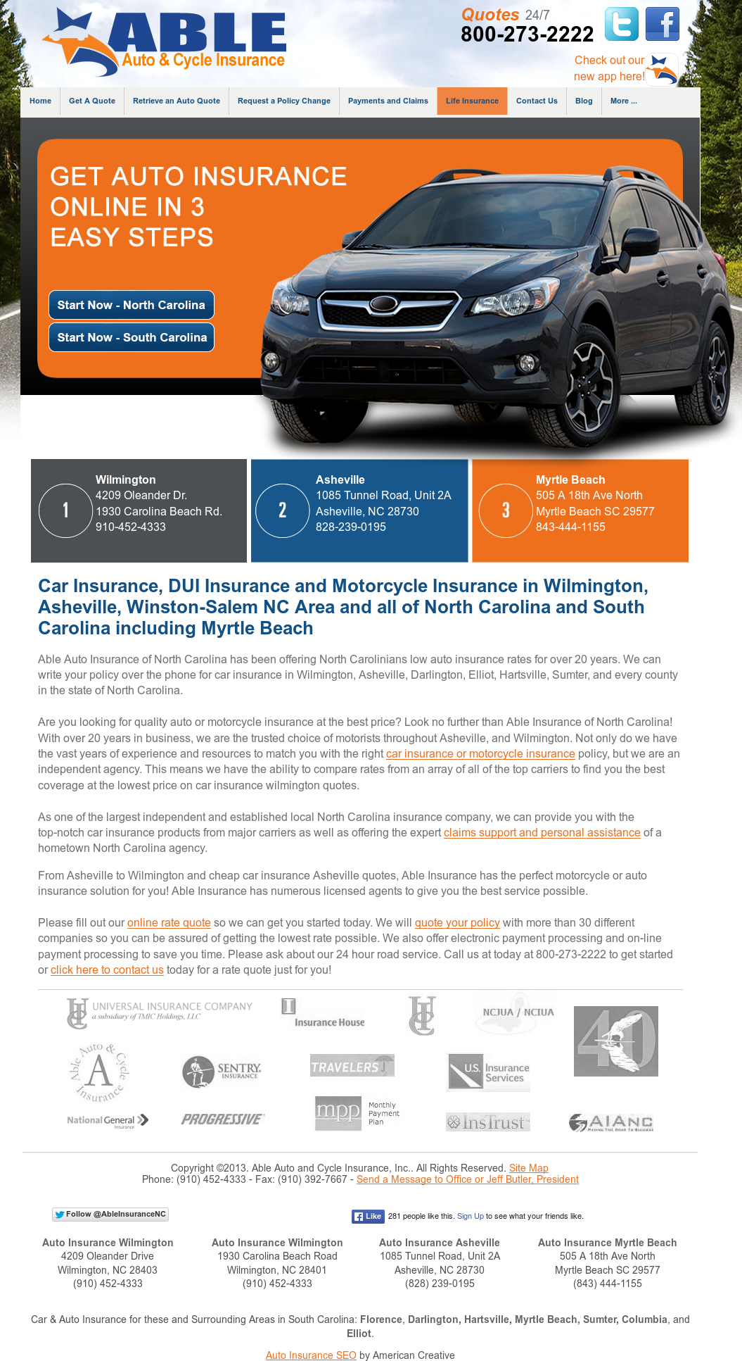 Able Auto And Cycle Insurance Competitors Revenue And intended for dimensions 1055 X 1933