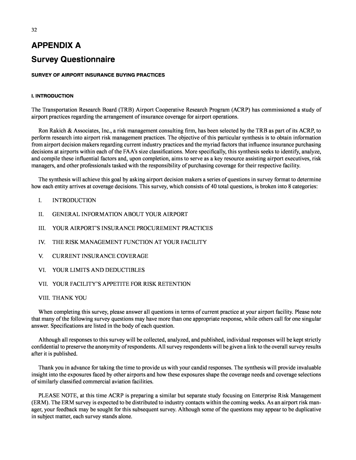 Appendix A Survey Questionnaire Airport Insurance Coverage for measurements 1200 X 1552