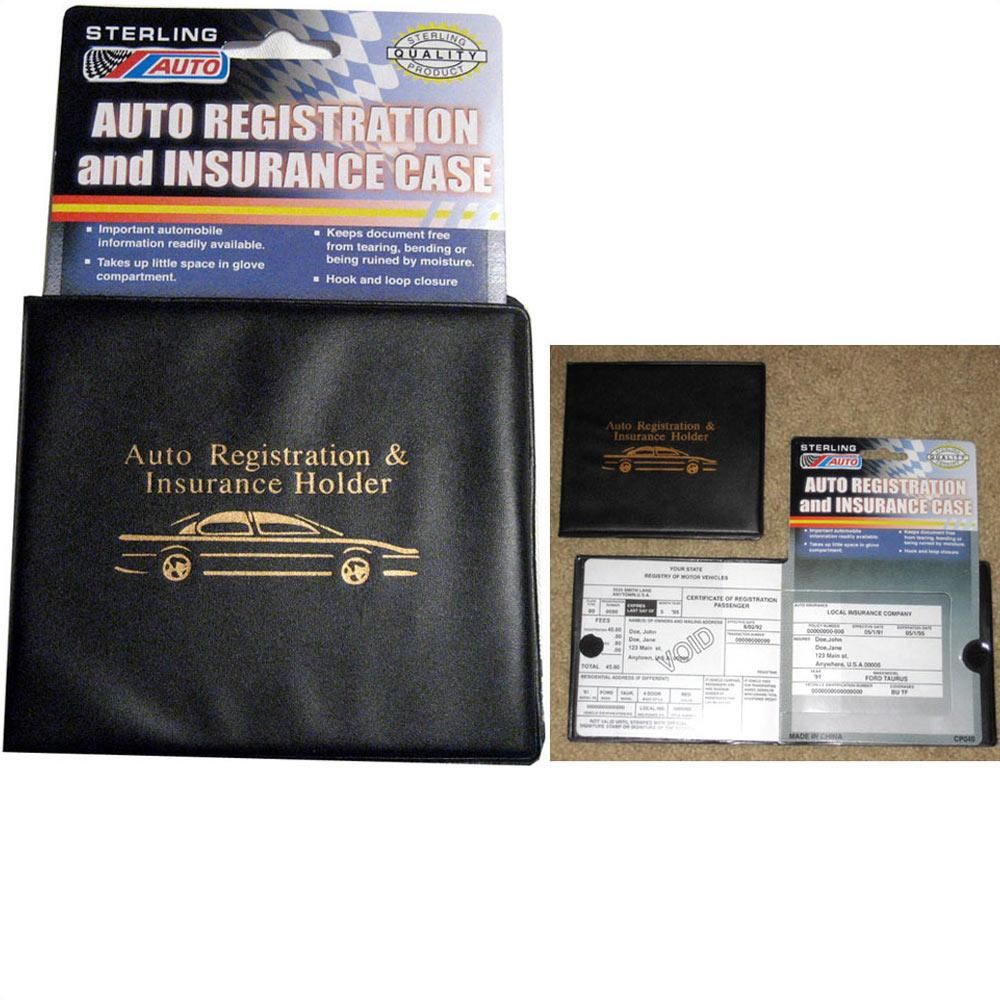 Auto Car Truck Registration Insurance Document Holder Wallet intended for size 1000 X 1000