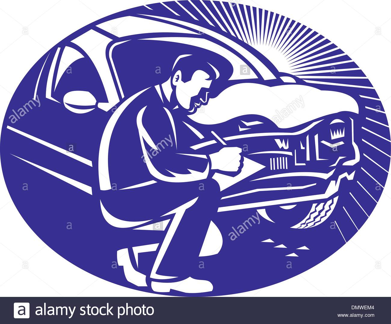 Auto Insurance Adjuster Car Collision Stock Vector Art with regard to size 1300 X 1076