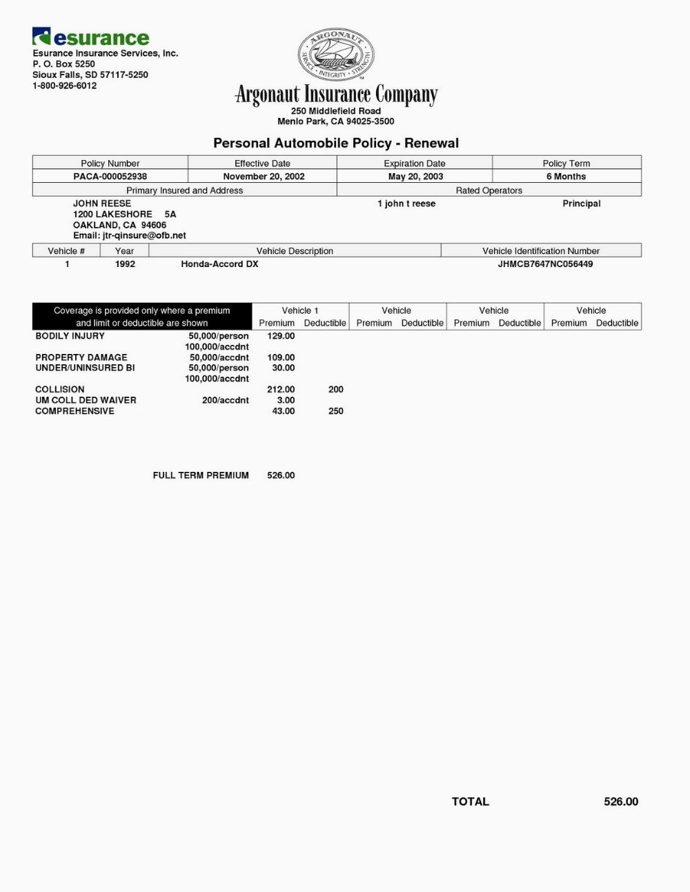 Auto Insurance Card Template Free Download Moestemplate For pertaining to proportions 1000 X 1293