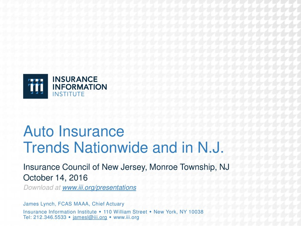 Auto Insurance Trends Nationwide And In Nj Ppt Download for measurements 1024 X 768