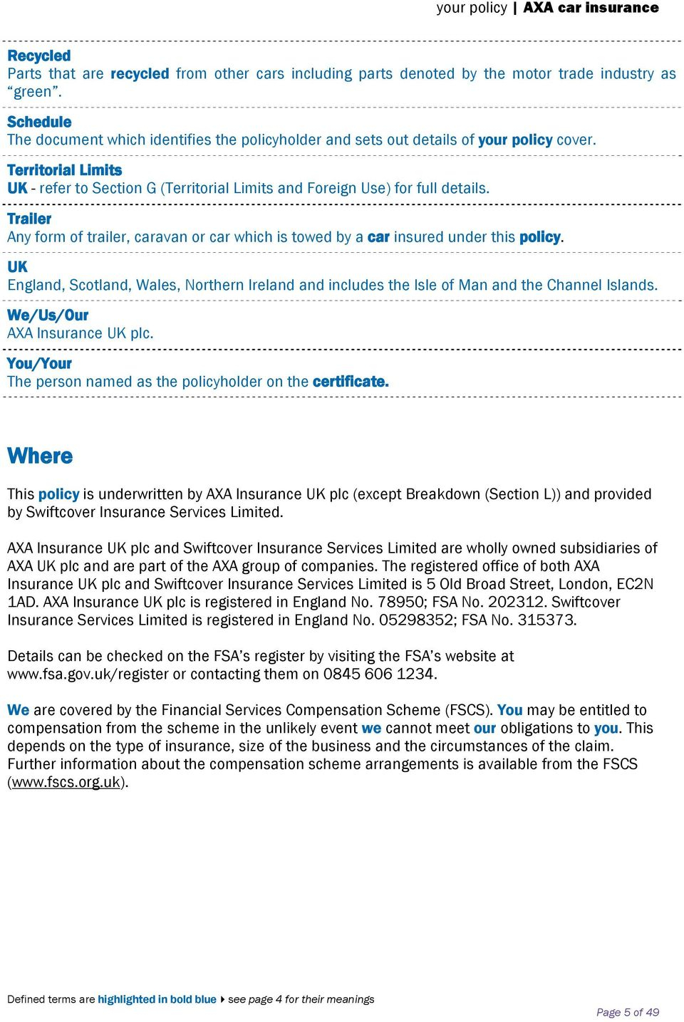 Axa Car Insurance Policy Booklet Pdf Free Download in proportions 960 X 1435