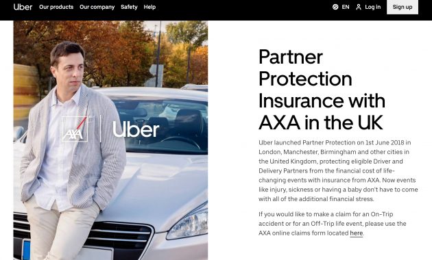 Axa Xl Introduces Vehicle Interruption Coverage For Uber Uk in dimensions 2202 X 1362