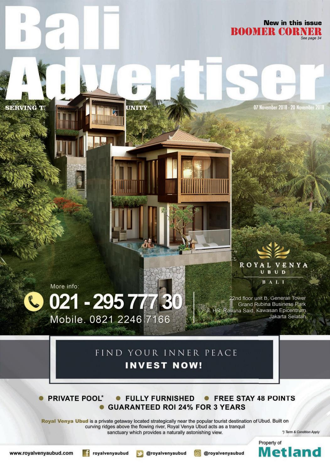 Ba07 November 2018 Bali Advertiser Issuu pertaining to sizing 1051 X 1486