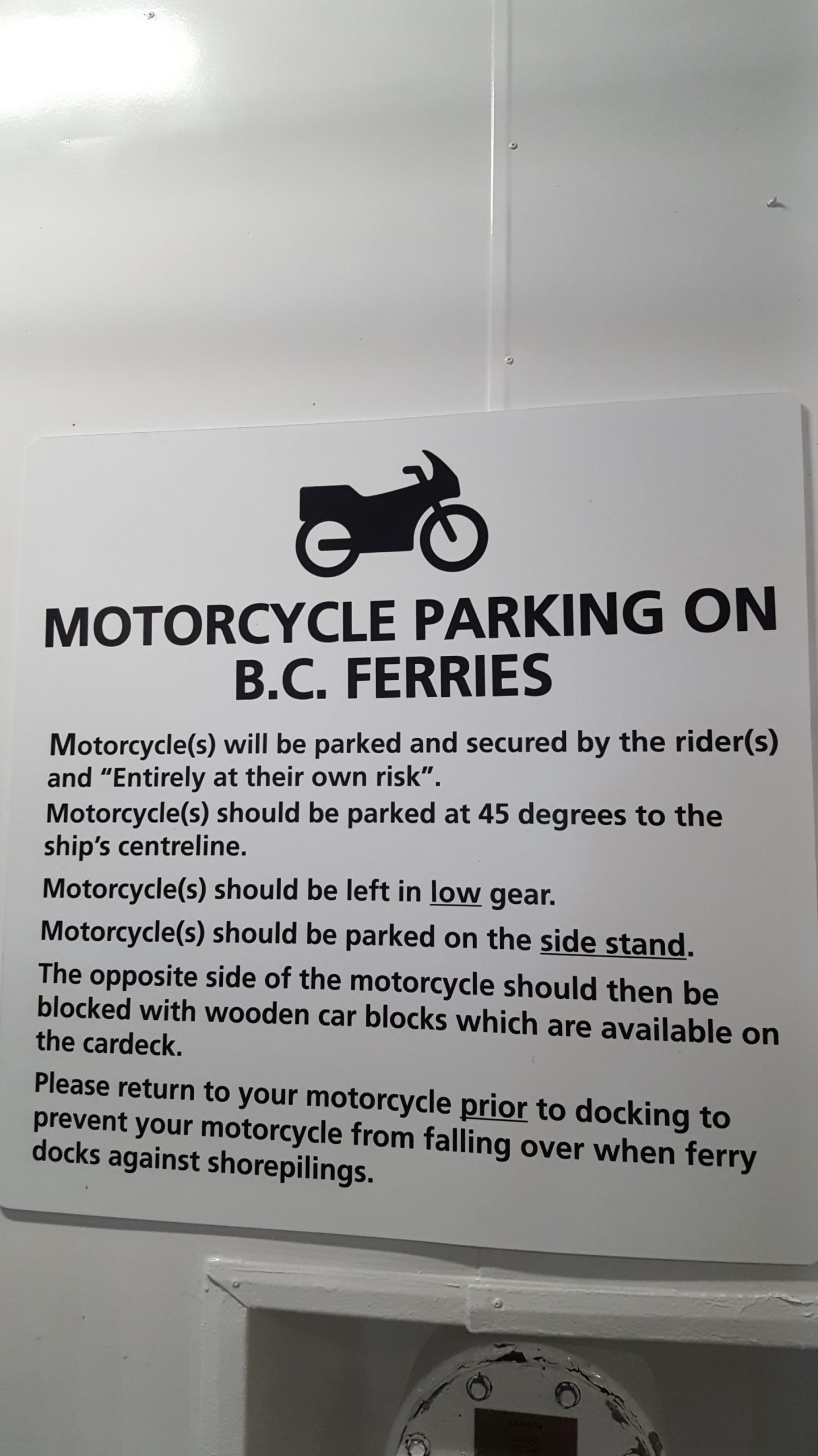 Bc Ferries Apparently Offers Free Motorcycle Insurance intended for measurements 1836 X 3264