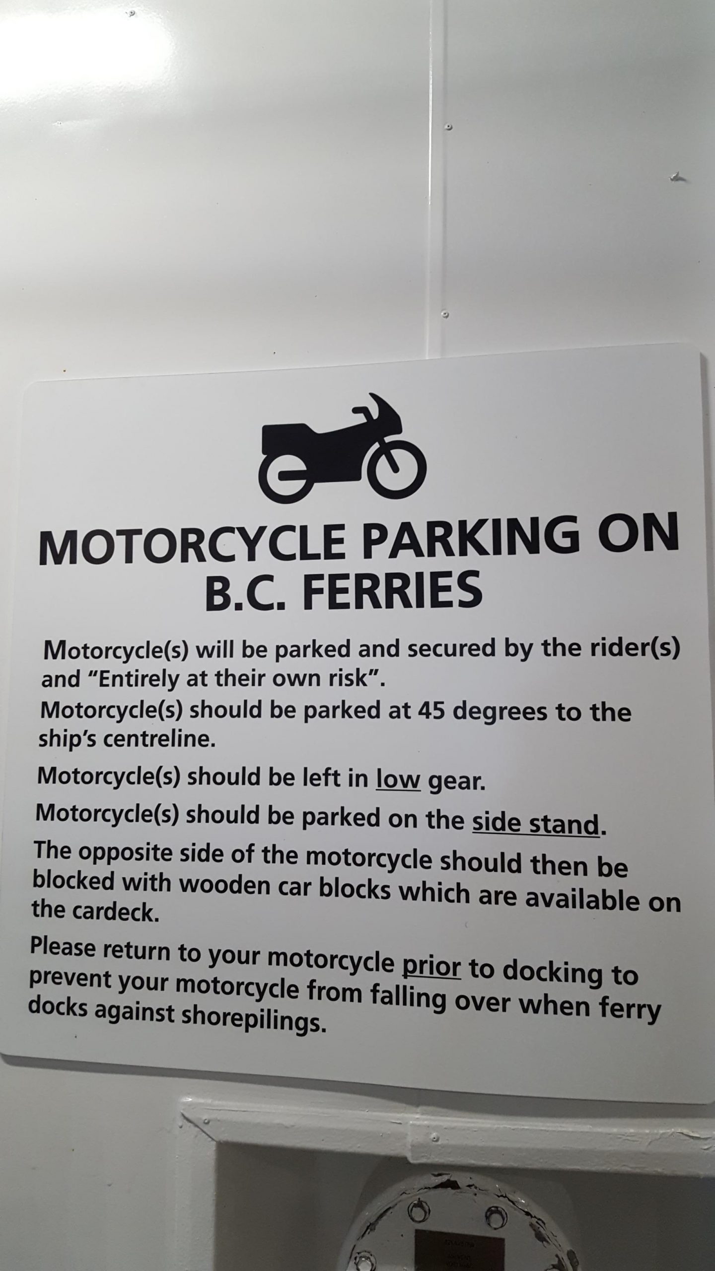 Bc Ferries Apparently Offers Free Motorcycle Insurance with regard to proportions 1836 X 3264