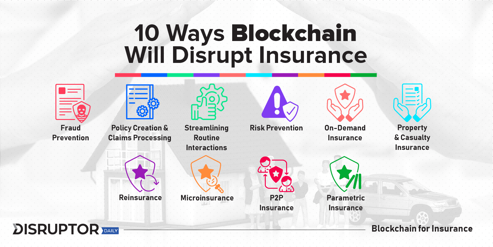 Blockchain For Insurance 10 Possible Use Cases Disruptor with regard to size 1601 X 801