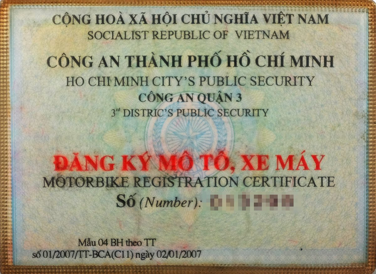 Buying A Legal Motorbike In Vietnam The Motorbike Bluecard throughout measurements 1200 X 873