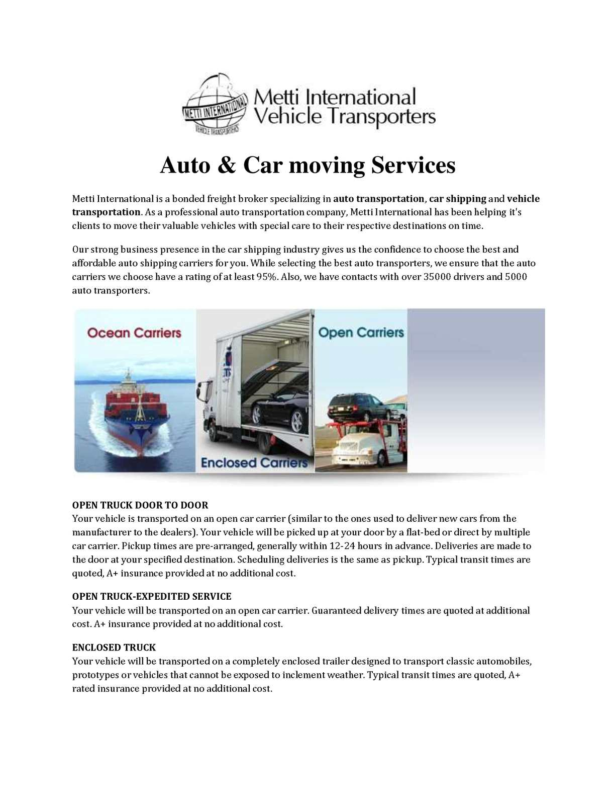 Calamo Auto Car Moving Services with regard to dimensions 1224 X 1584