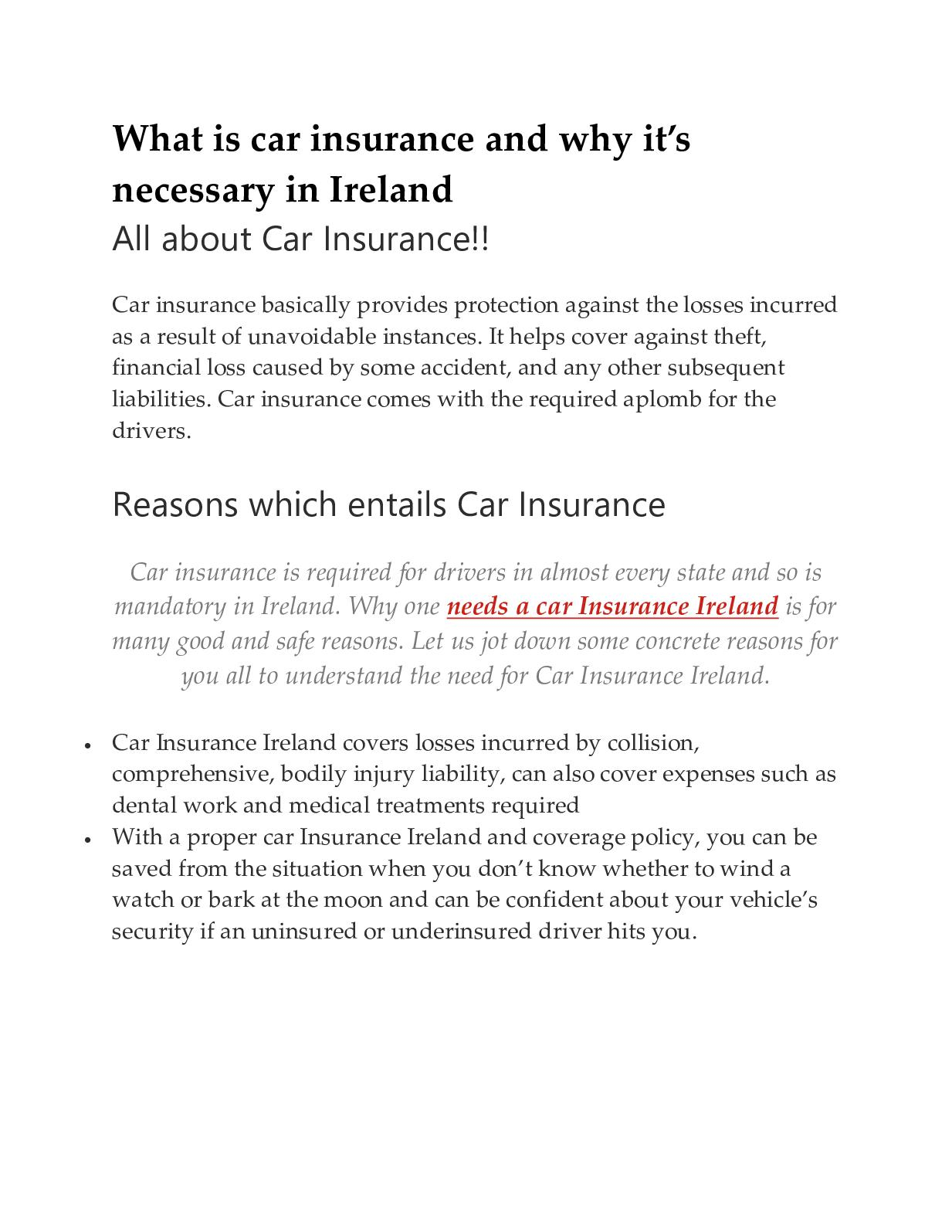 Calamo Car Insurance In Ireland inside measurements 1233 X 1595