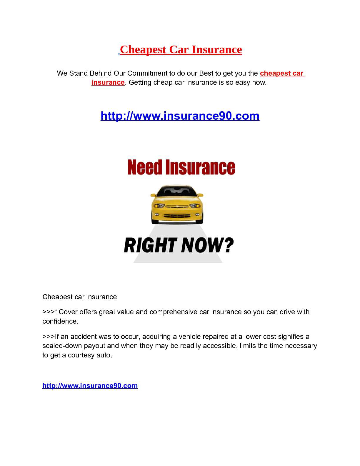 Calamo Cheapest Car Insurance regarding measurements 1224 X 1584