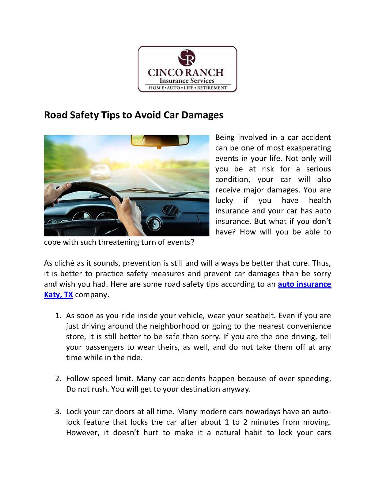 Calamo Road Safety Tips To Avoid Car Damages for size 1224 X 1584