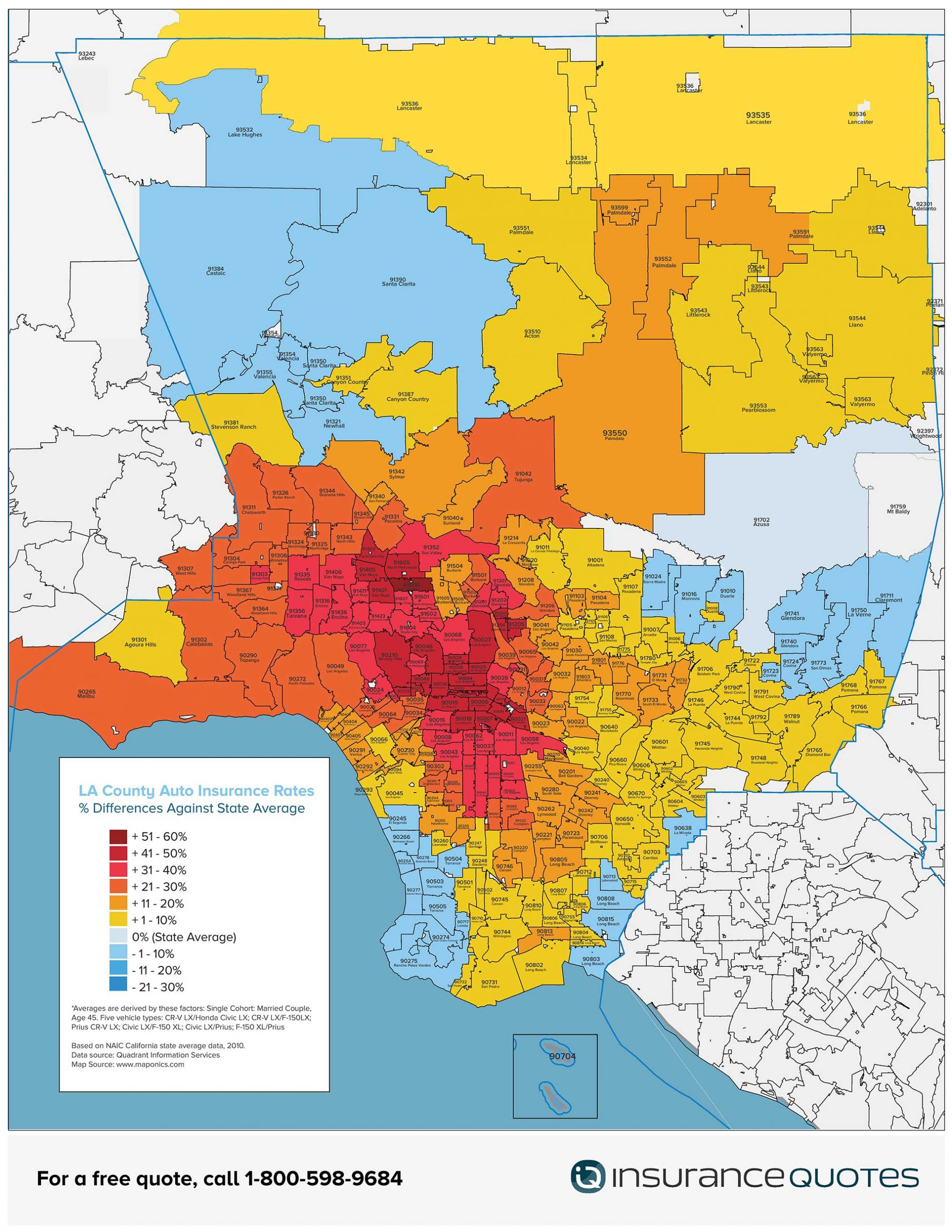 Californian Car Insurance Rates Vary Widely Across The State for measurements 2000 X 2588