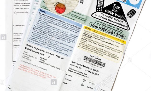 Car Documents For Road Tax Renewal Stock Photo 35764469 Alamy within sizing 866 X 1390