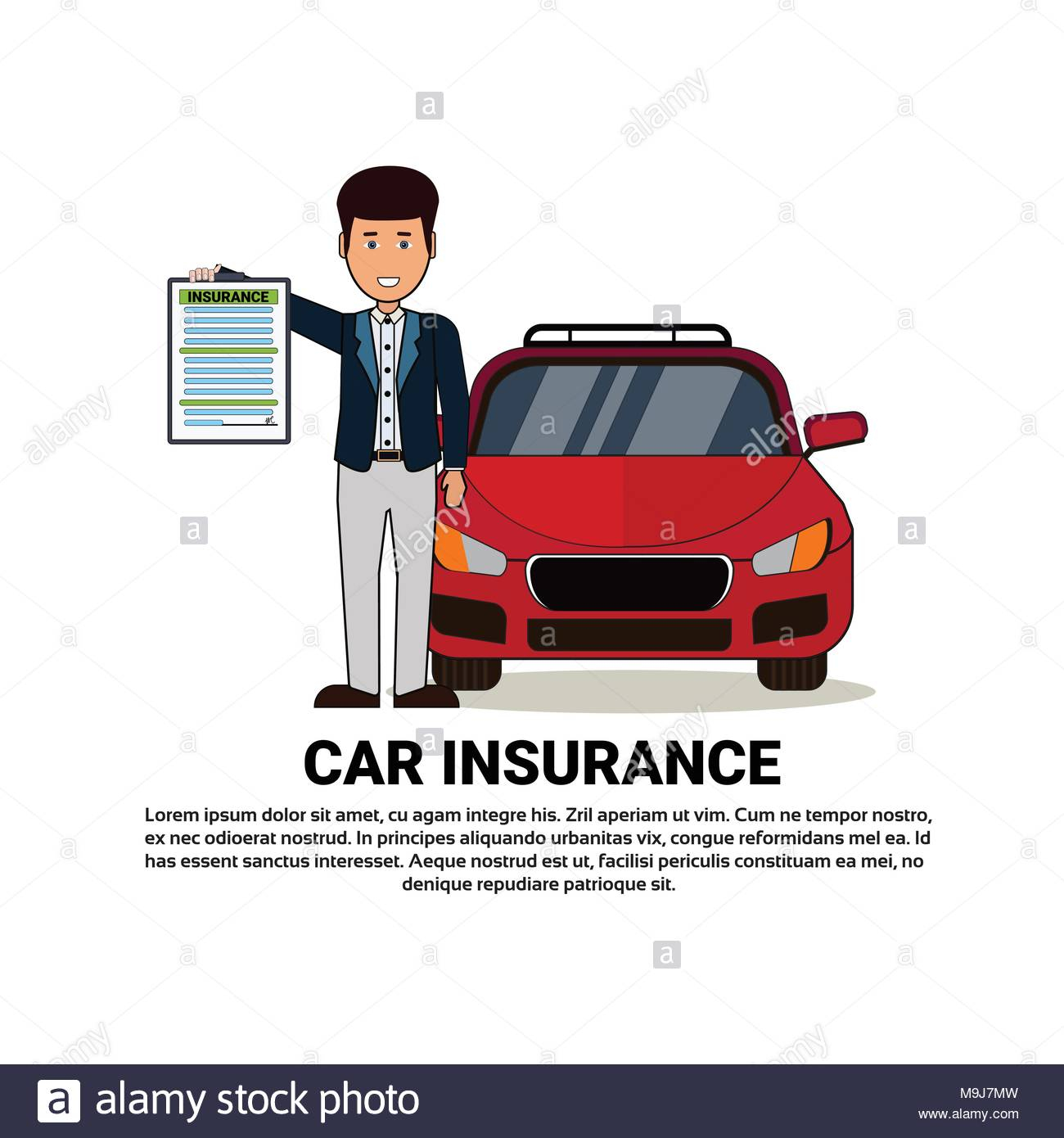 Car Insurance Agent Hold Form Over Insured Auto On pertaining to dimensions 1300 X 1390