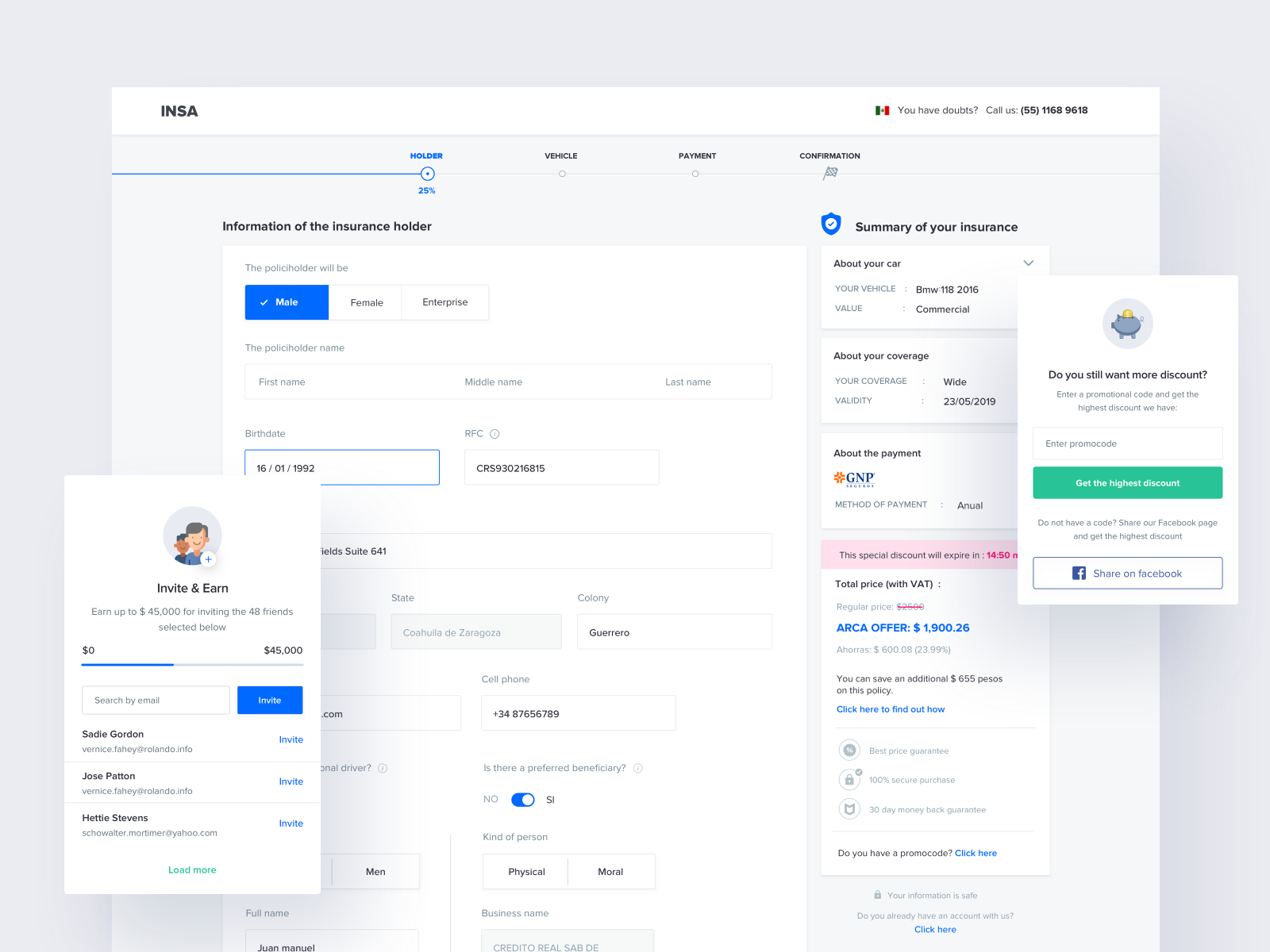 Car Insurance Checkout Experience Divan Raj On Dribbble intended for size 1600 X 1200