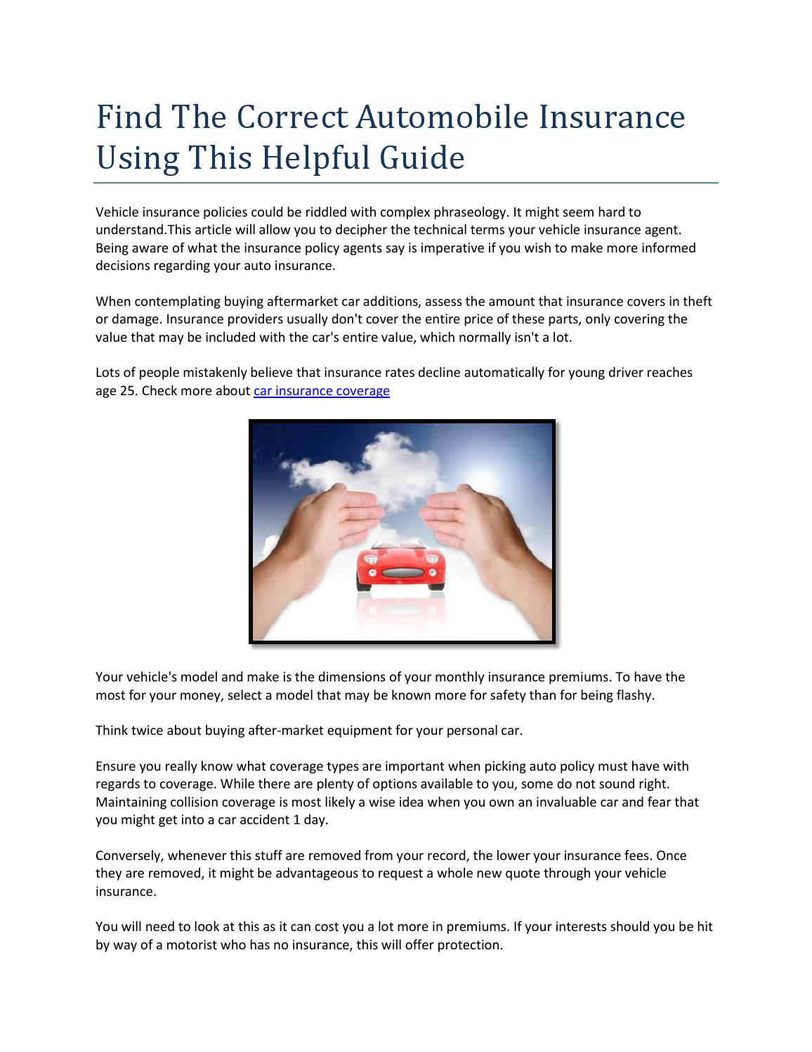 Car Insurance Coverage Polash Islam Issuu pertaining to sizing 1156 X 1496