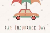 Car Insurance Day Funny Unofficial Holiday Stock Vector with regard to size 1500 X 1600