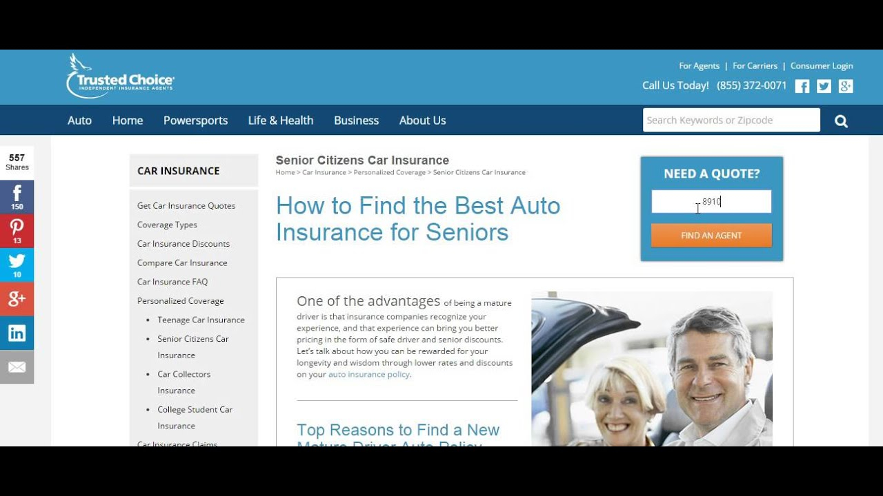 Car Insurance For Seniors pertaining to dimensions 1280 X 720