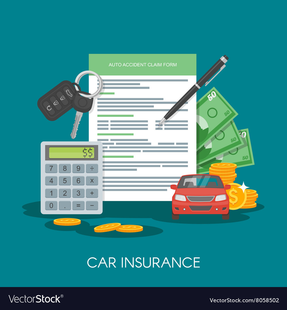 Car Insurance Form Concept with dimensions 1000 X 1080