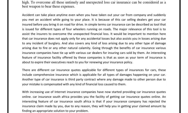 Car Insurance In South Africa Tejprakash Sharma Issuu regarding sizing 1159 X 1499