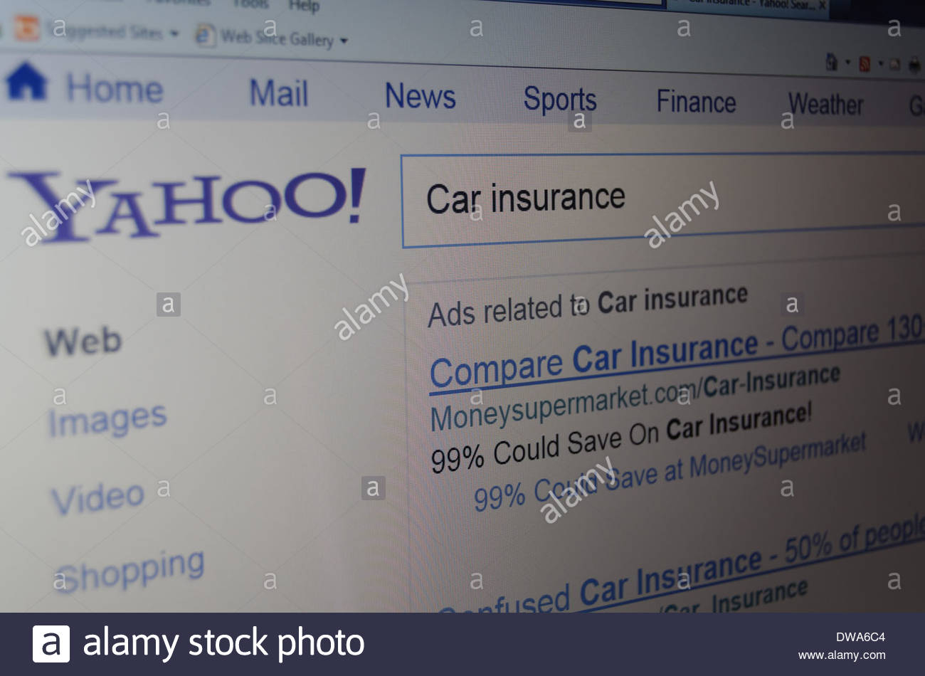 Car Insurance Internet Search Using The Yahoo Search Engine intended for sizing 1300 X 950