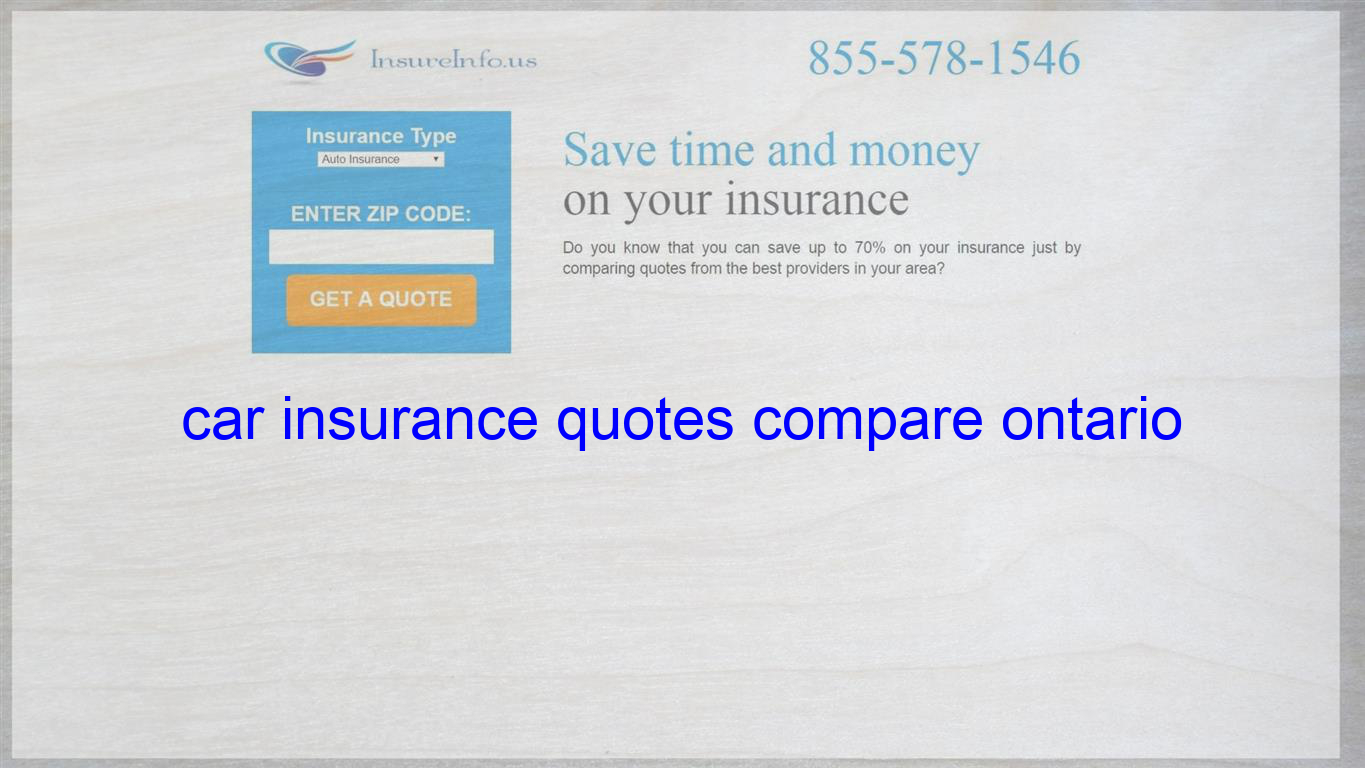 Car Insurance Quotes Compare Ontario Life Insurance Quotes regarding sizing 1365 X 768