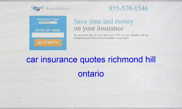 Car Insurance Quotes Richmond Hill Ontario Life Insurance within sizing 1365 X 768