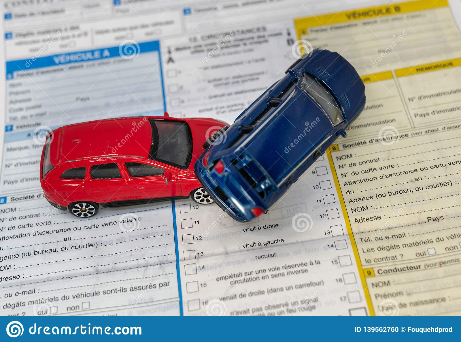 Car Insurance Report Following An Accident Concept With Toy with sizing 1600 X 1185