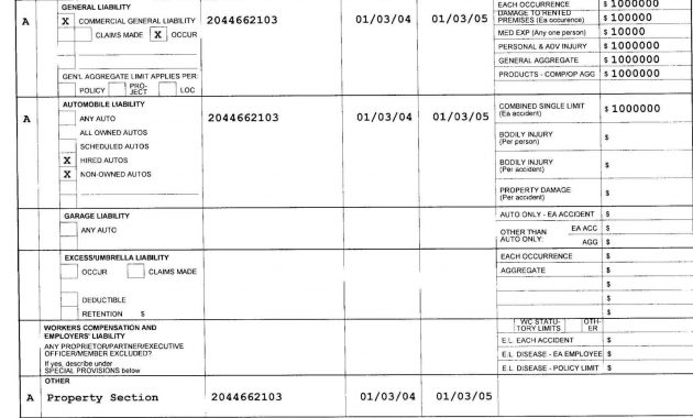 Certificate Of Liability Insurance inside size 1600 X 2116