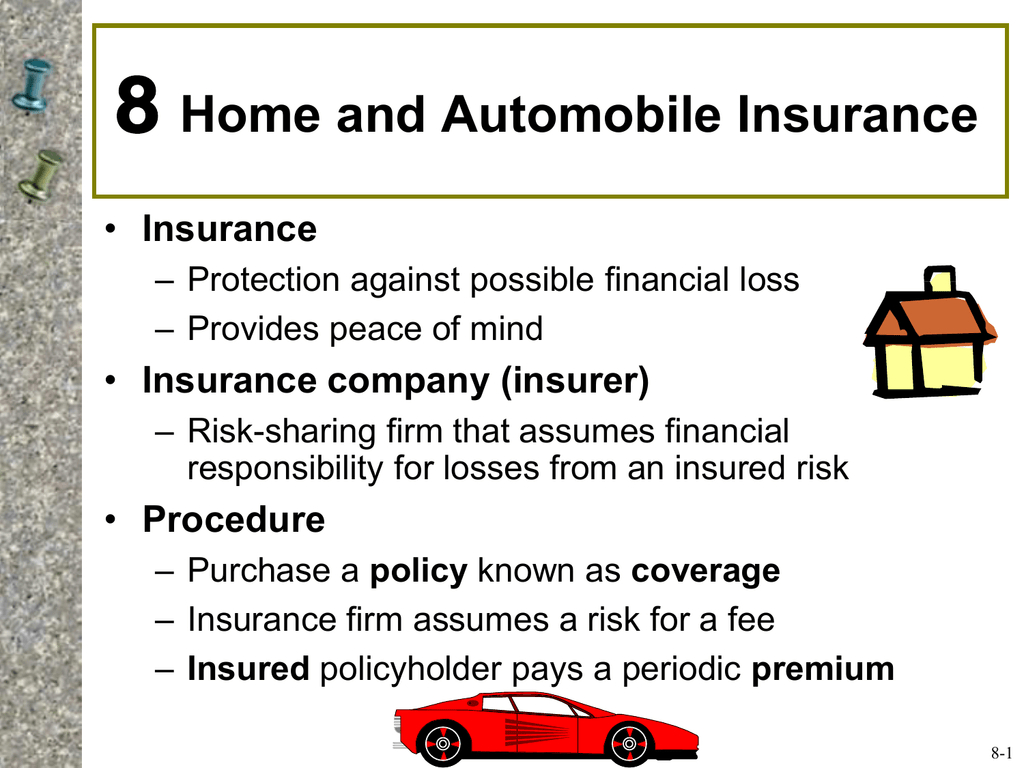 Chapter 8 Home And Automobile Insurance inside proportions 1024 X 768