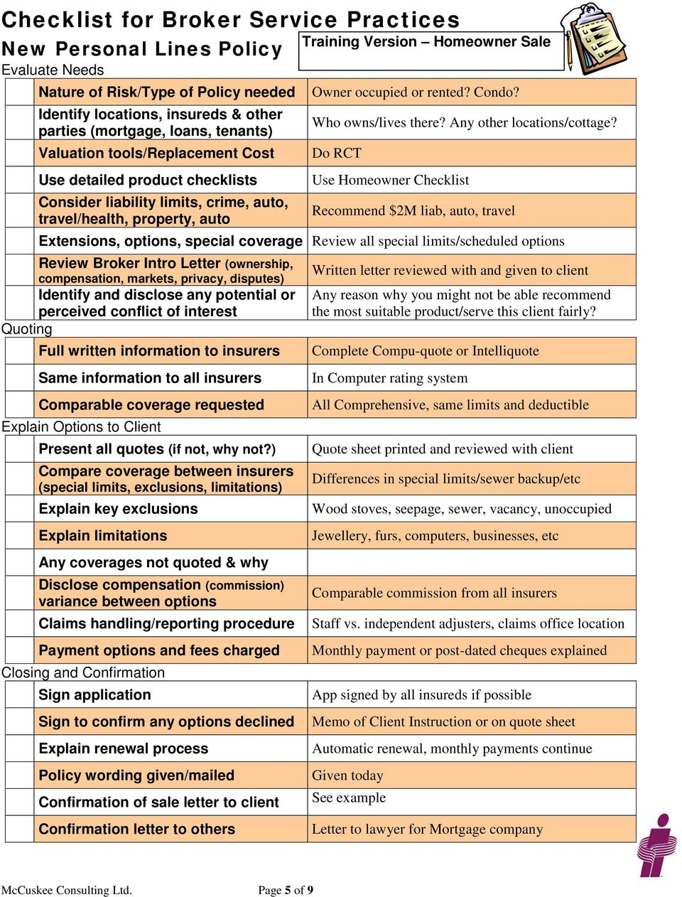 Checklist For Broker Service Practices Pdf Free Download pertaining to size 960 X 1262